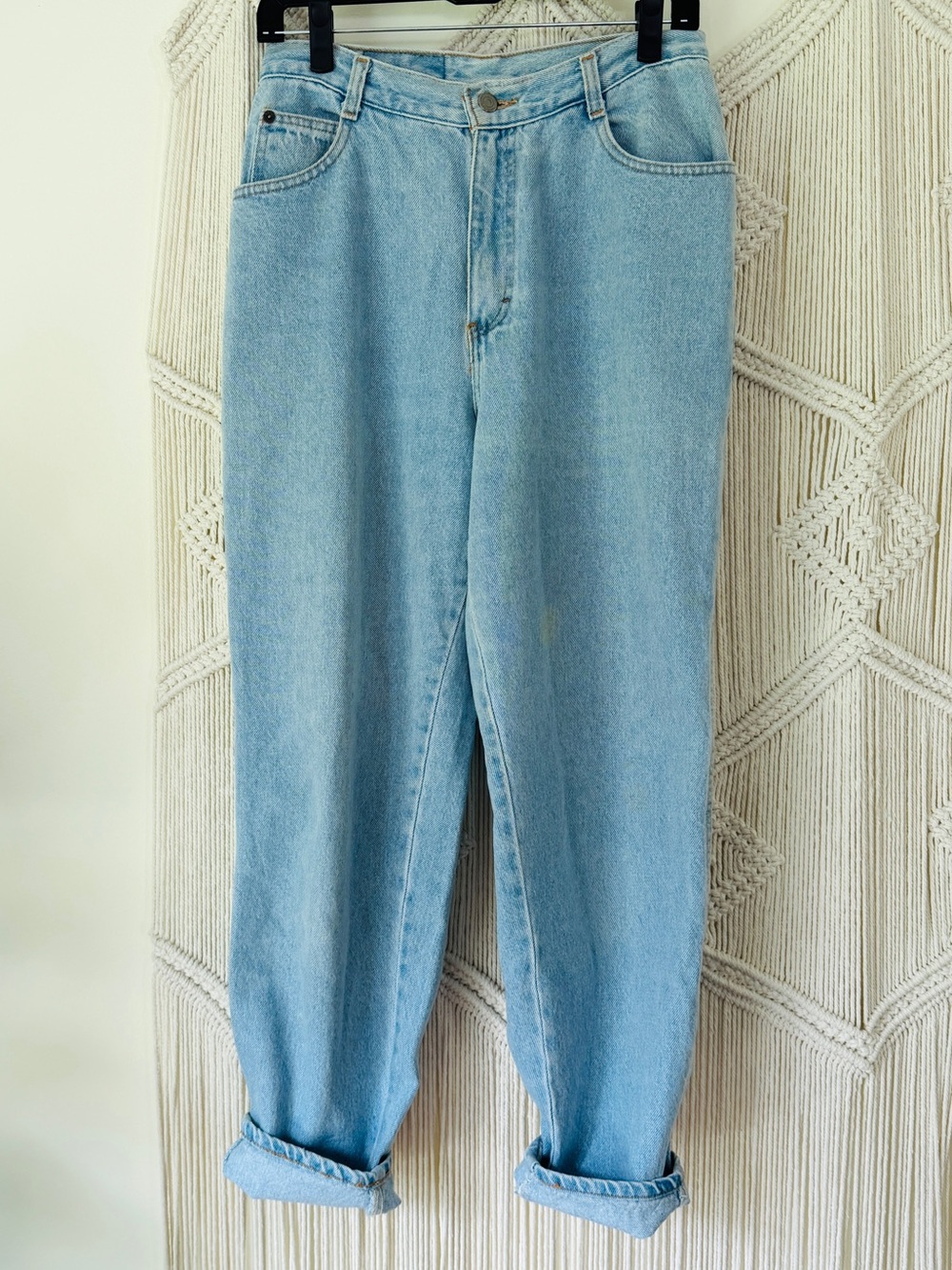 Gitano Vintage 80’s Light Blue High-Waist Women’s Mom Jeans 10 Reg. Cotton